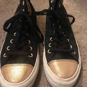 BLING CONVERSE/BLACK & GOLD